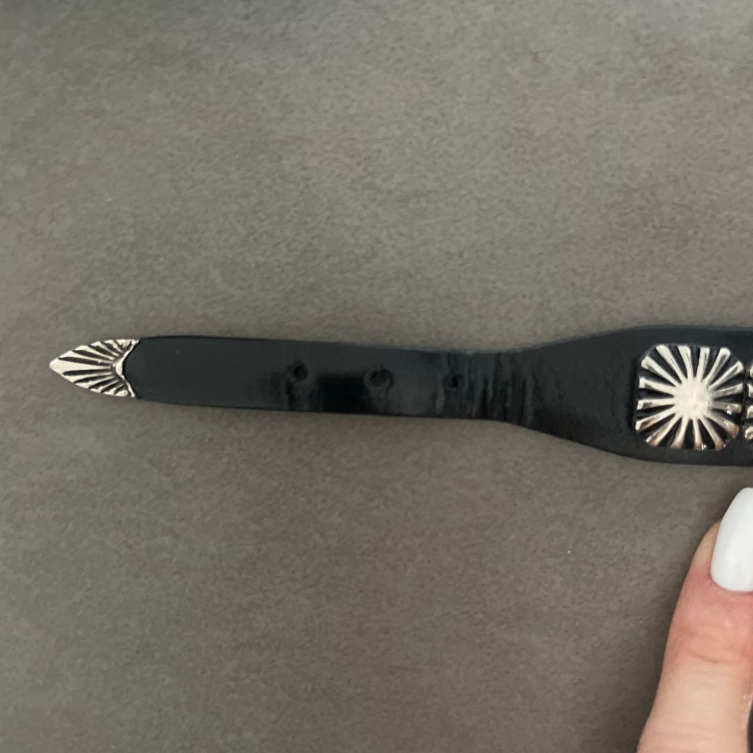 TOGA レザー スタッズバングル