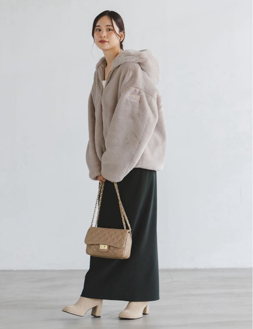 [TATRAS/タトラス] YUMORAフーデッドファーブルゾン 【極美品】