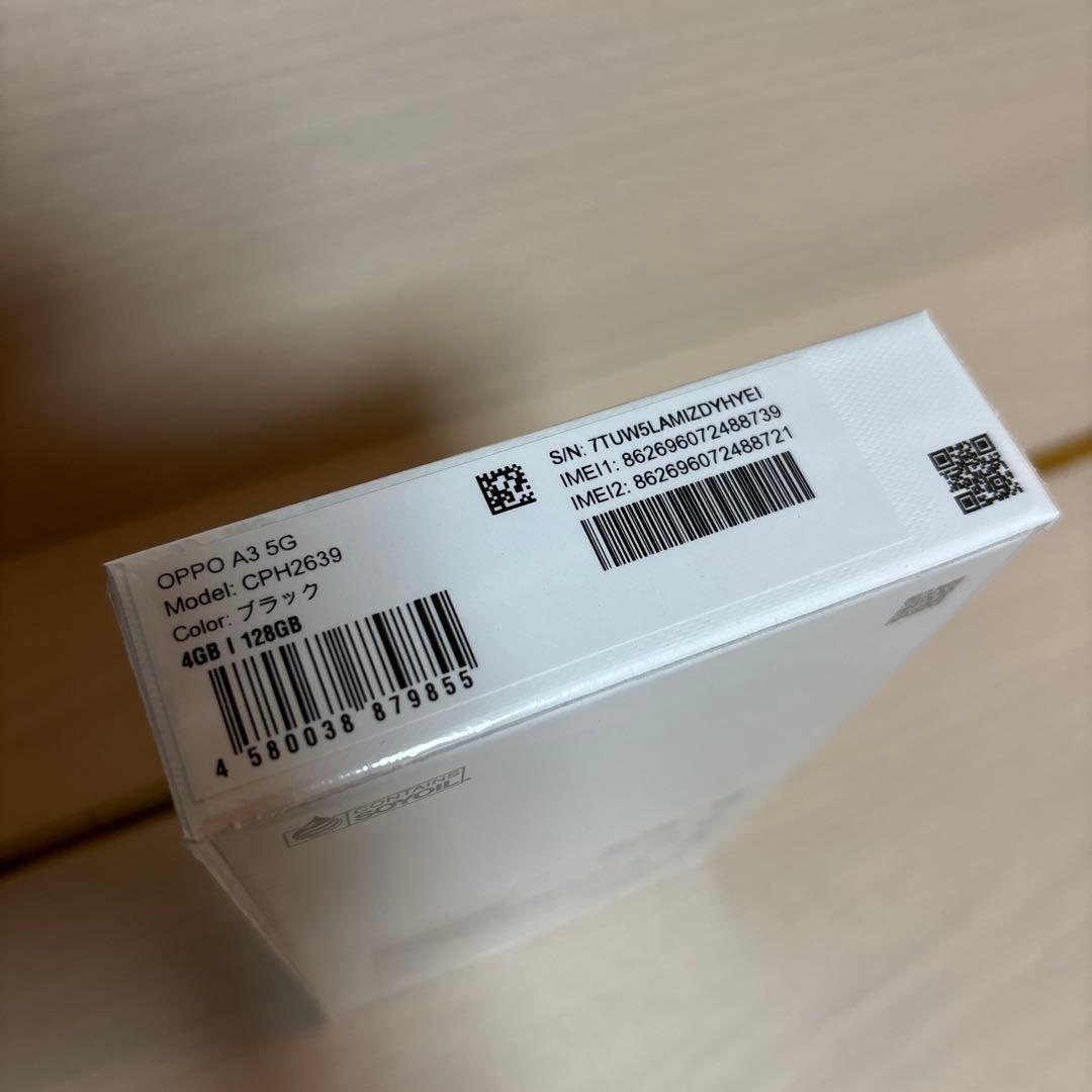【新品・未開封】OPPO A3 5G ブラック