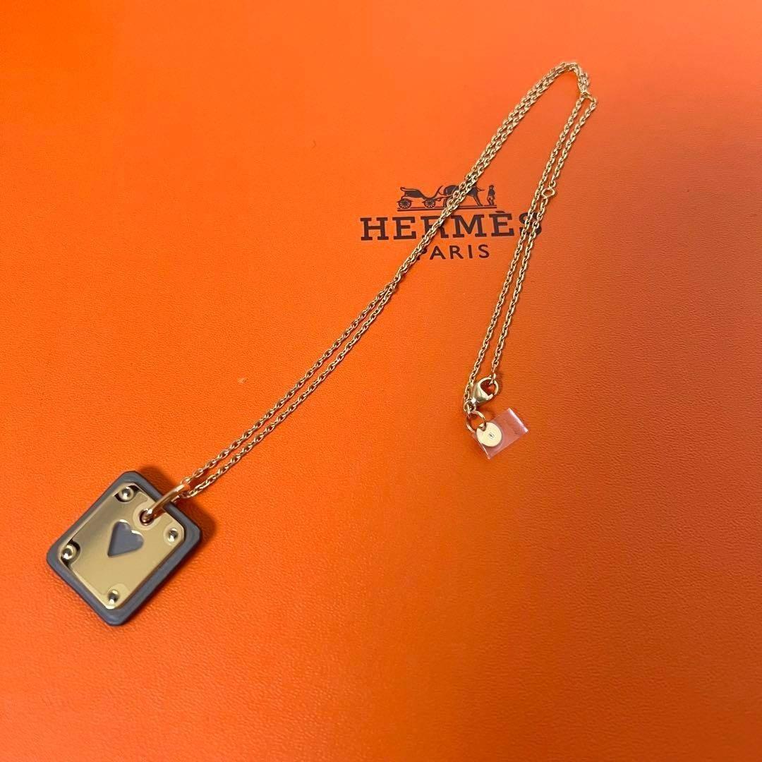 未使用•入手困難★エルメス アズ ドゥ クール PM ネックレス エトゥープ