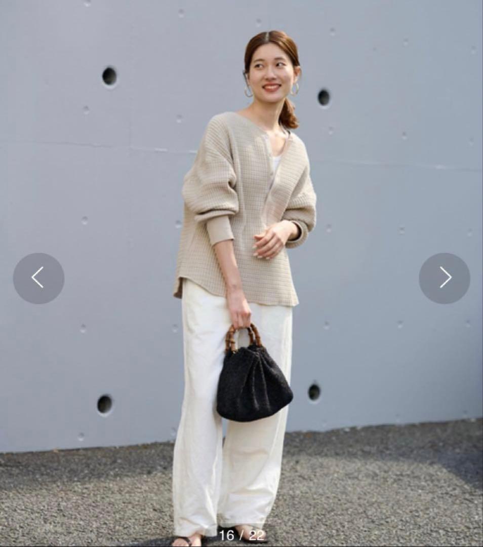 【美品】FRAMeWORK ヘビーワッフル 2WAY プルオーバー