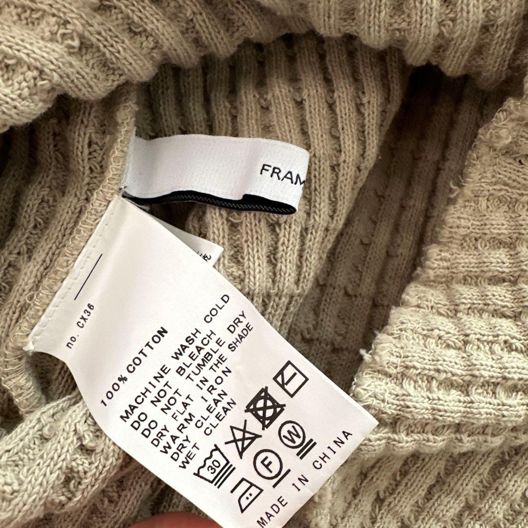 【美品】FRAMeWORK ヘビーワッフル 2WAY プルオーバー