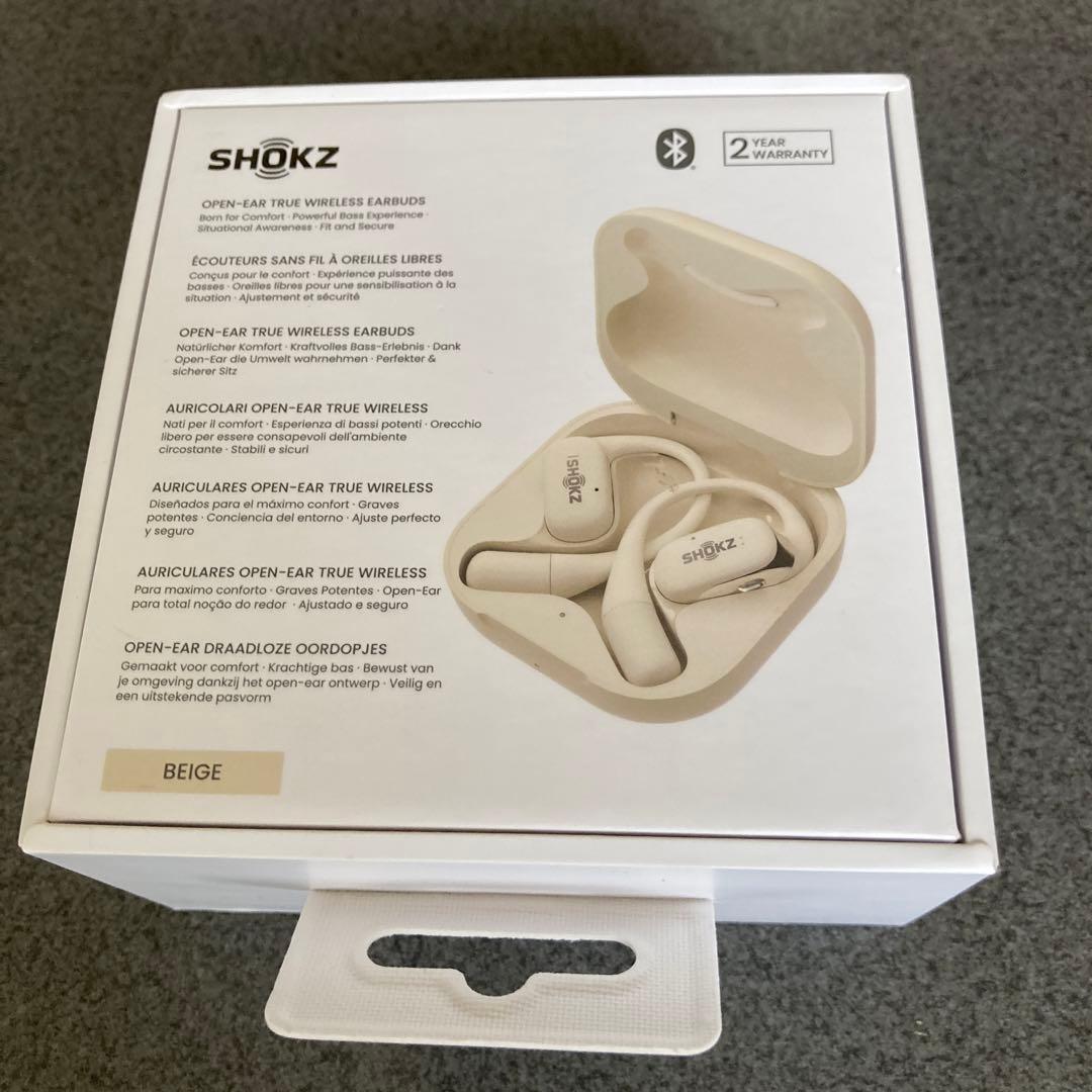 SHOKZ OPENFIT ワイヤレスイヤホン ベージュ