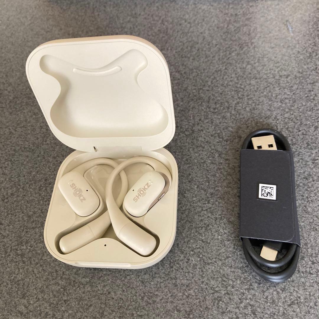 SHOKZ OPENFIT ワイヤレスイヤホン ベージュ