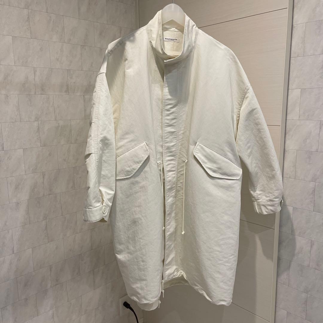 ビューティアンドユースポリエステルOX モッズコート