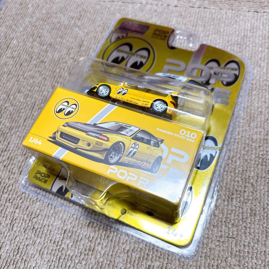 ポップレース 1/64 パンデム シビック EG6 ムーンアイズ　10個 セット