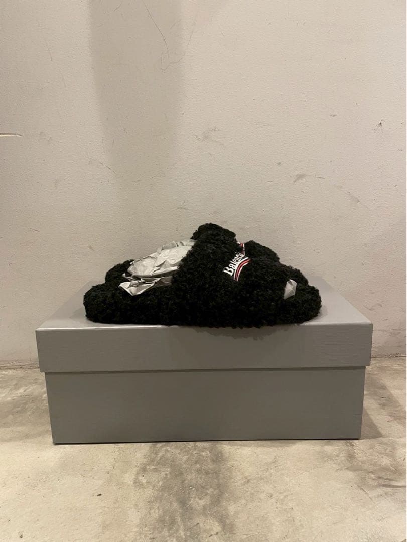 BALENCIAGA バレンシアガ Furry プラットフォーム サンダル 42