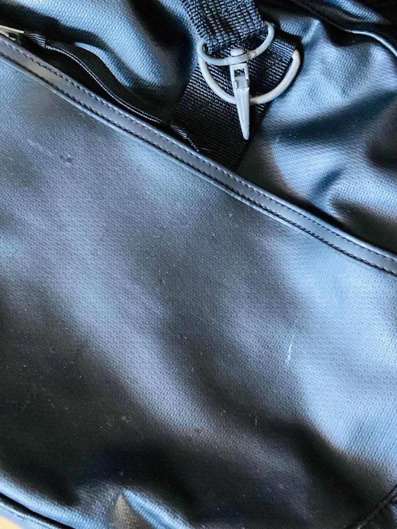 吉田カバン 初期 ラゲッジレーベル 青バッテン ニューライナー ドラムバッグ 黒