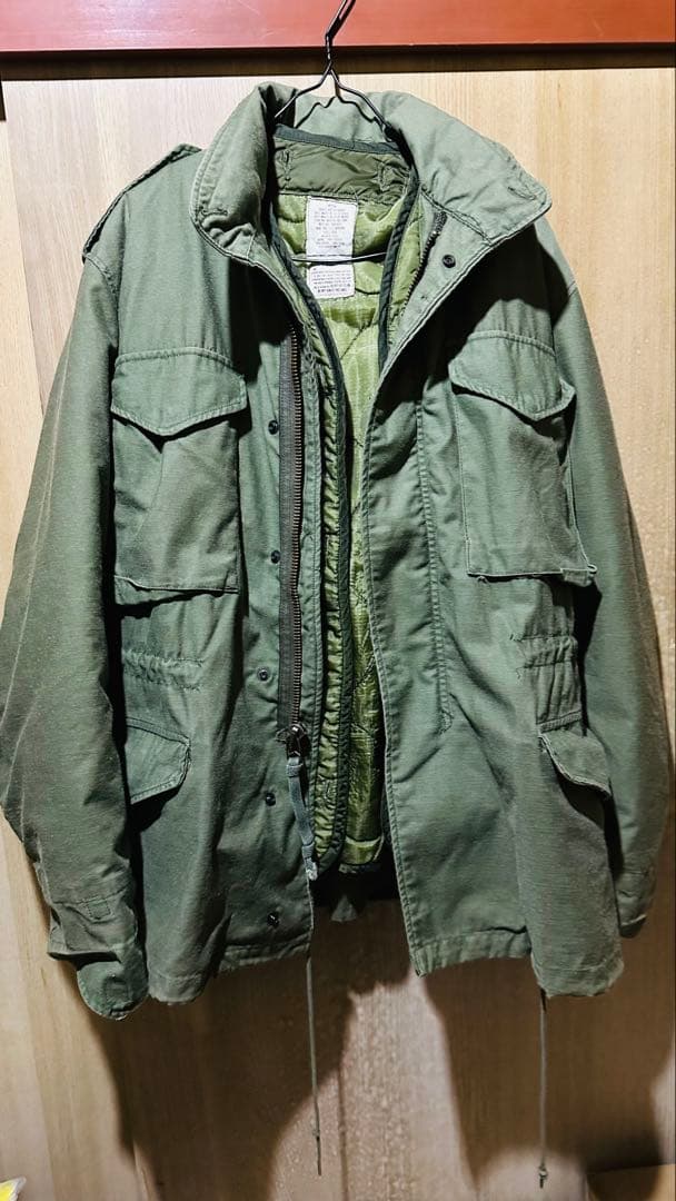 ALPHA M-65 フィールドジャケット Mサイズ 表記　大き目　オリーブ