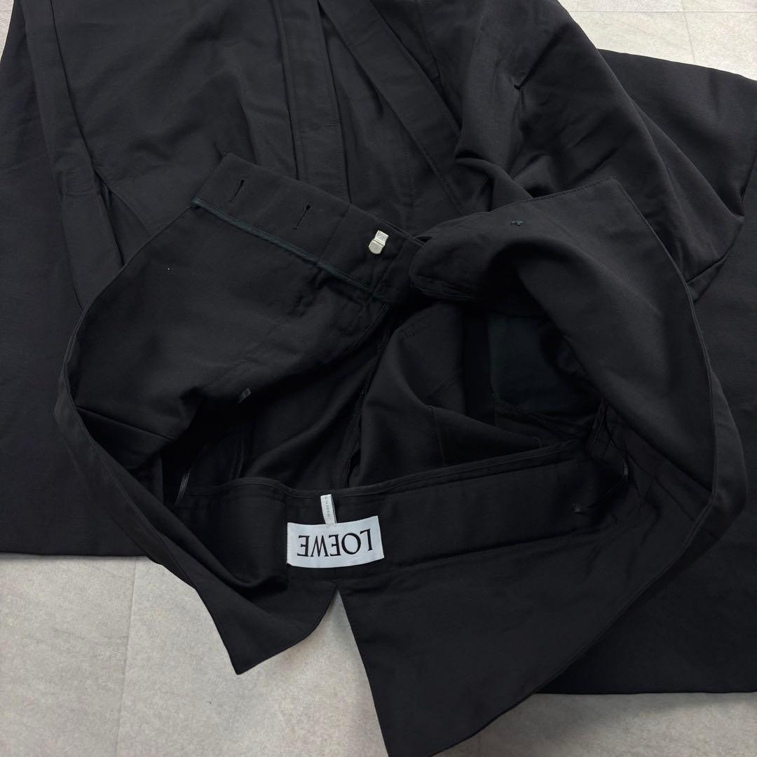 美品☆ LOEWE ロエベ　ハイウェスト　ワイドパンツ モヘア混 50 XL