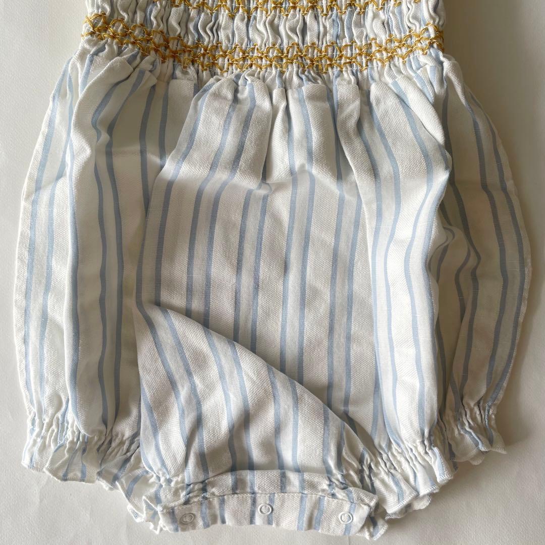 N*a様 Liilu Romper Smocked Striped 24m
