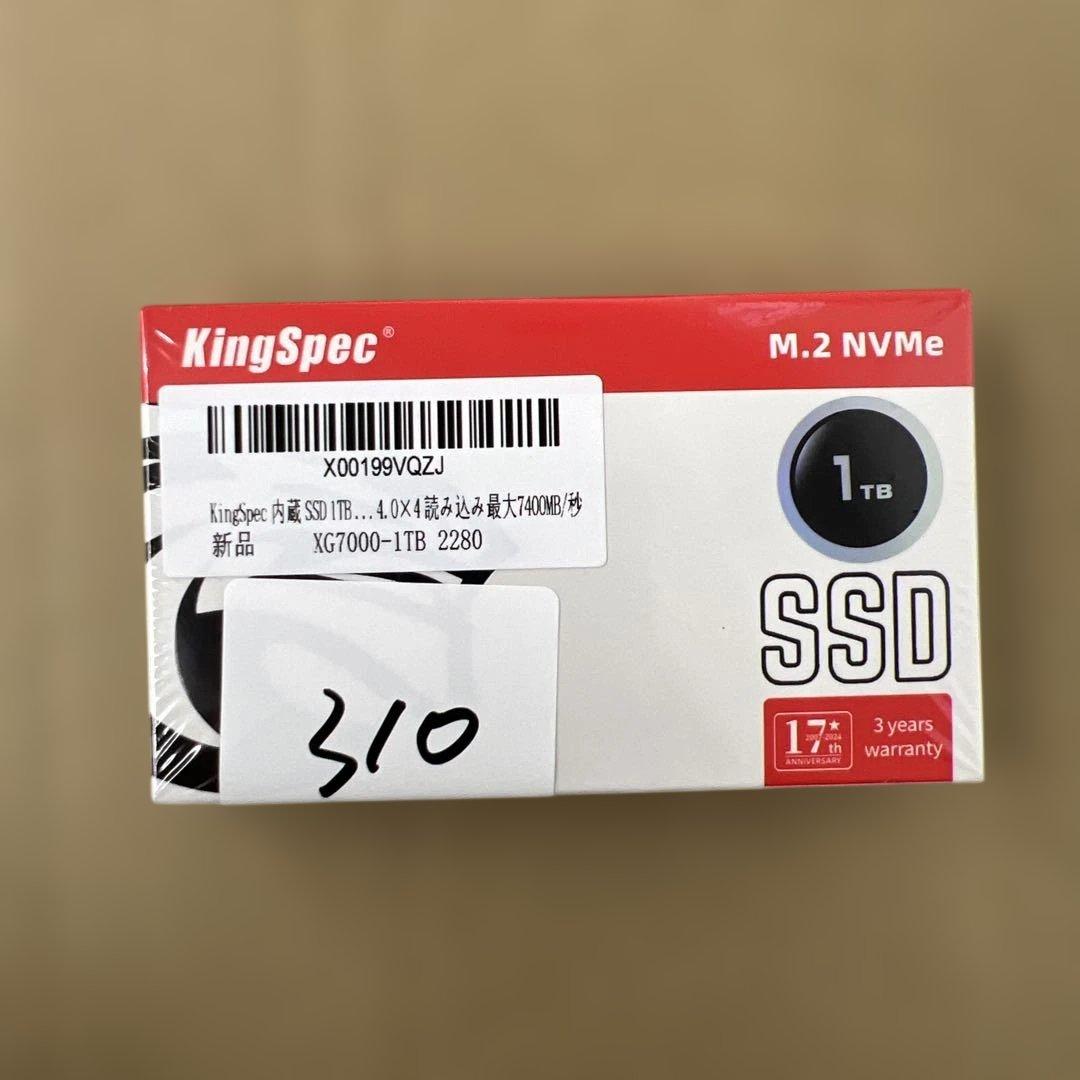 310 KingSpec XG7000 1TB SSD 未開封