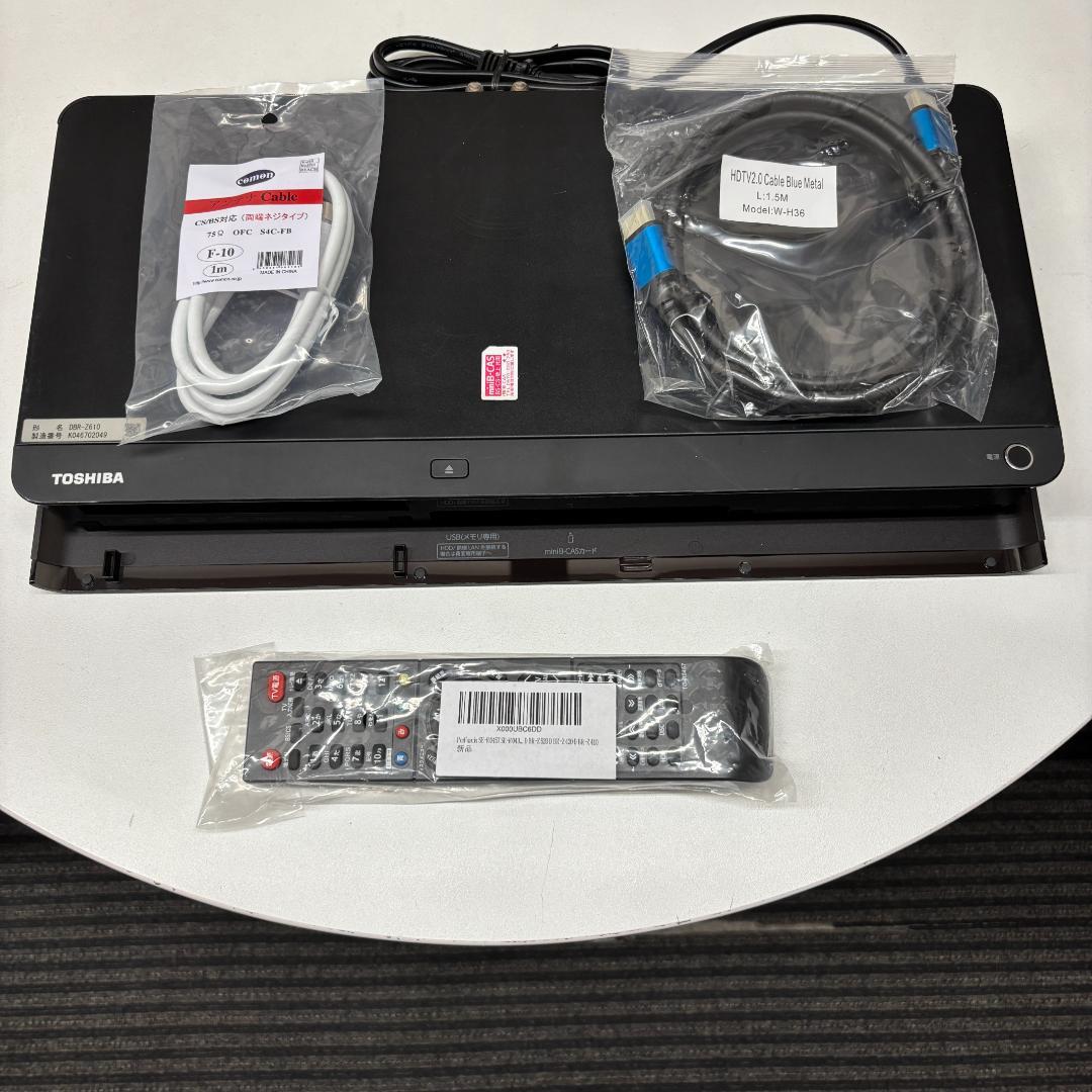 【完動・付属品フルセット】W録 東芝BDレコーダー DBR-Z610 録画1TB