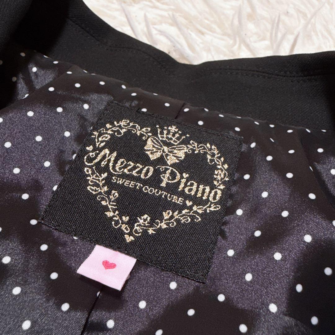 メゾピアノジュニア　後ろリボンジャケット　150cm 黒　極美品　スーツ