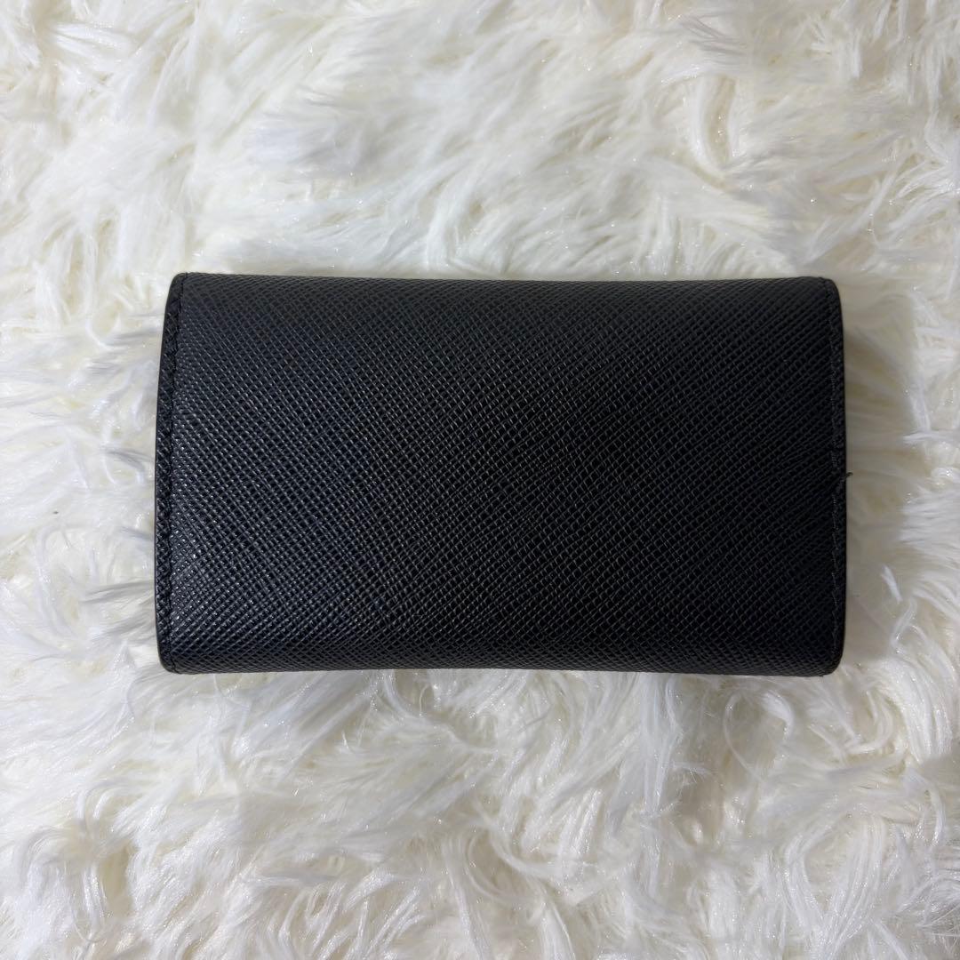 【✨極美品✨】PRADA 6連キーケース シルバーロゴ RFID 付属品完備