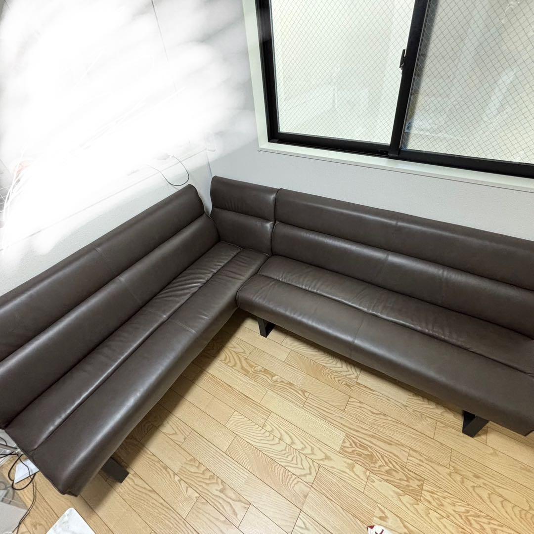 ※取りに来て頂ける方　ダイニングソファ 合成皮革