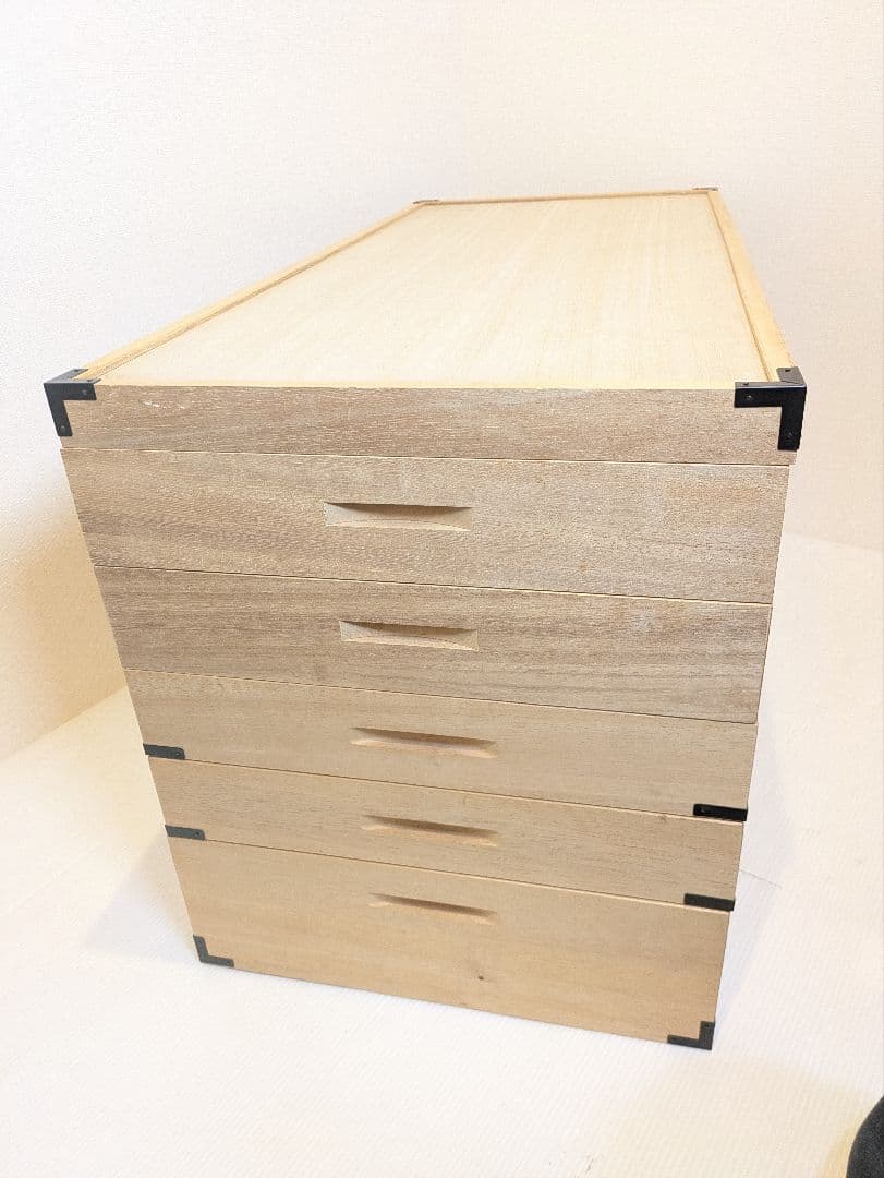 桐箱　5段　着物入れ　衣装箱　衣装ケース