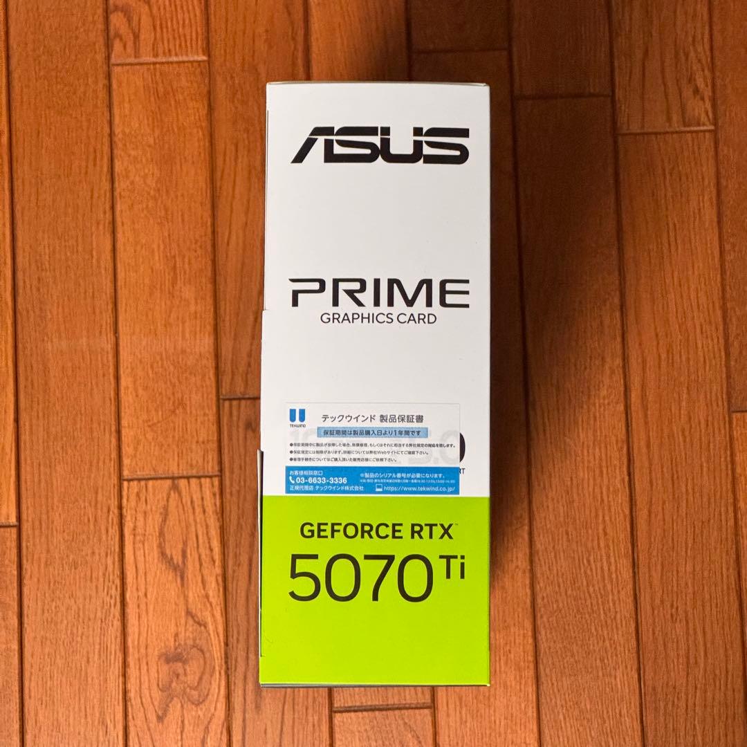 RTX 5070Ti PRIME-RTX5070TI-16G(未開封)