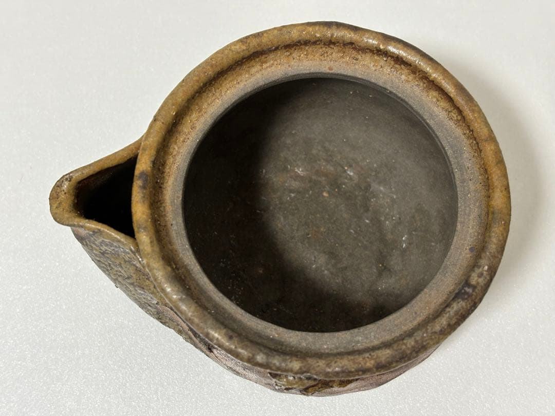 ⑫備前焼 宝瓶 登り窯 ザクロ 柘榴 手びねり 急須