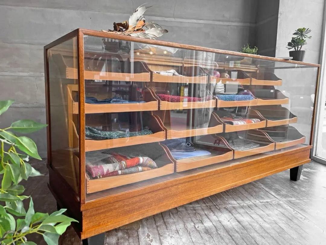 A.F.CORBETT社 英国アンティーク シャツケース ガラスショーケース