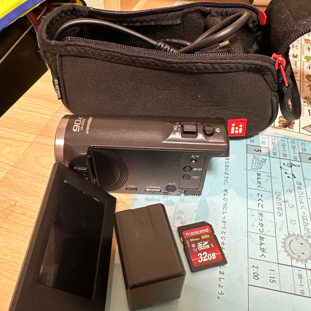 バッテリーなし　Panasonic HC-V360M ビデオカメラ 本体 黒