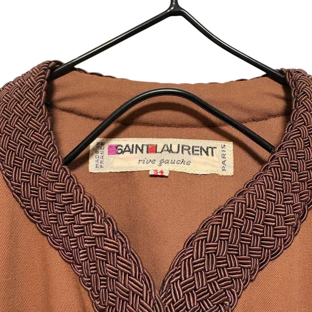 1977/イブサンローランリブゴーシュ/ノーカラー/イブニングジャケット