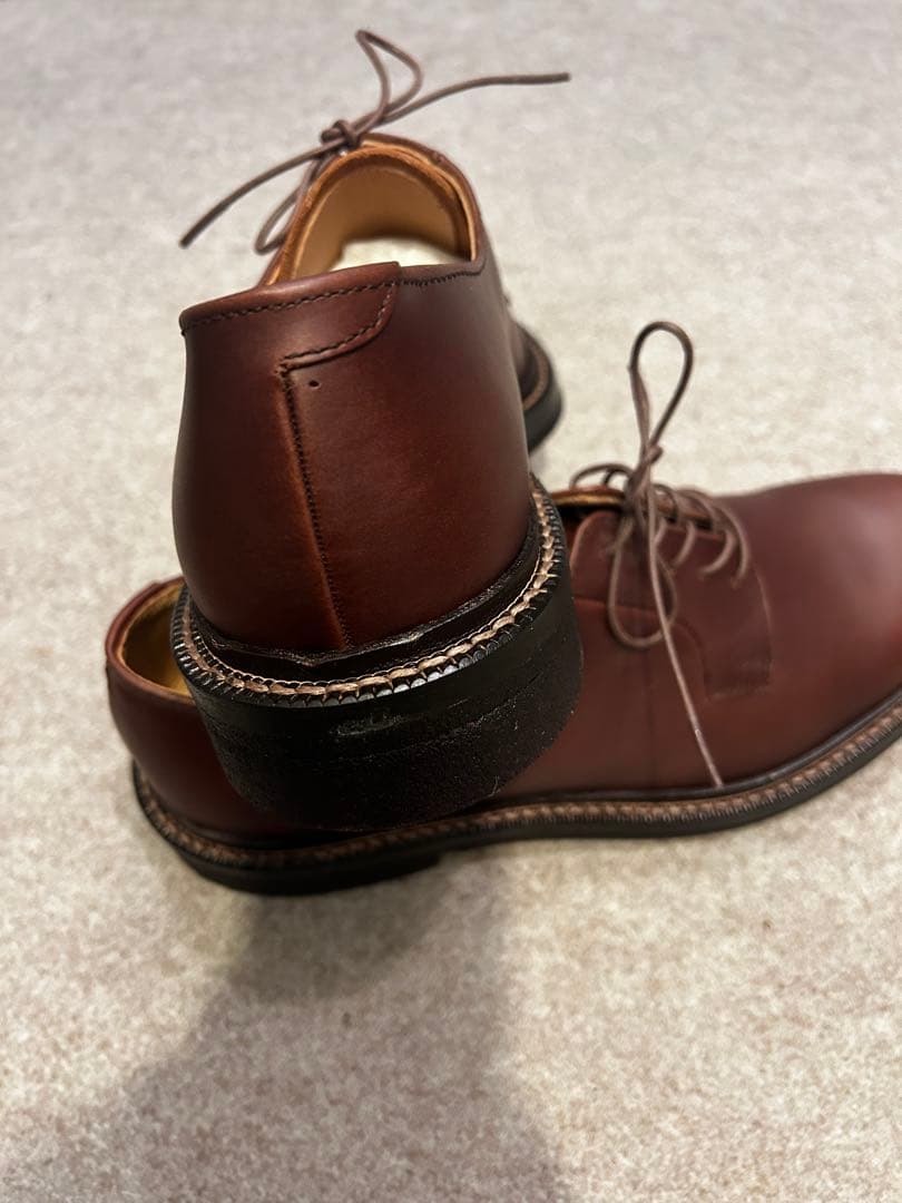 PADRONE新品未使用定価37,400円ダービープレーントゥクレープソール42