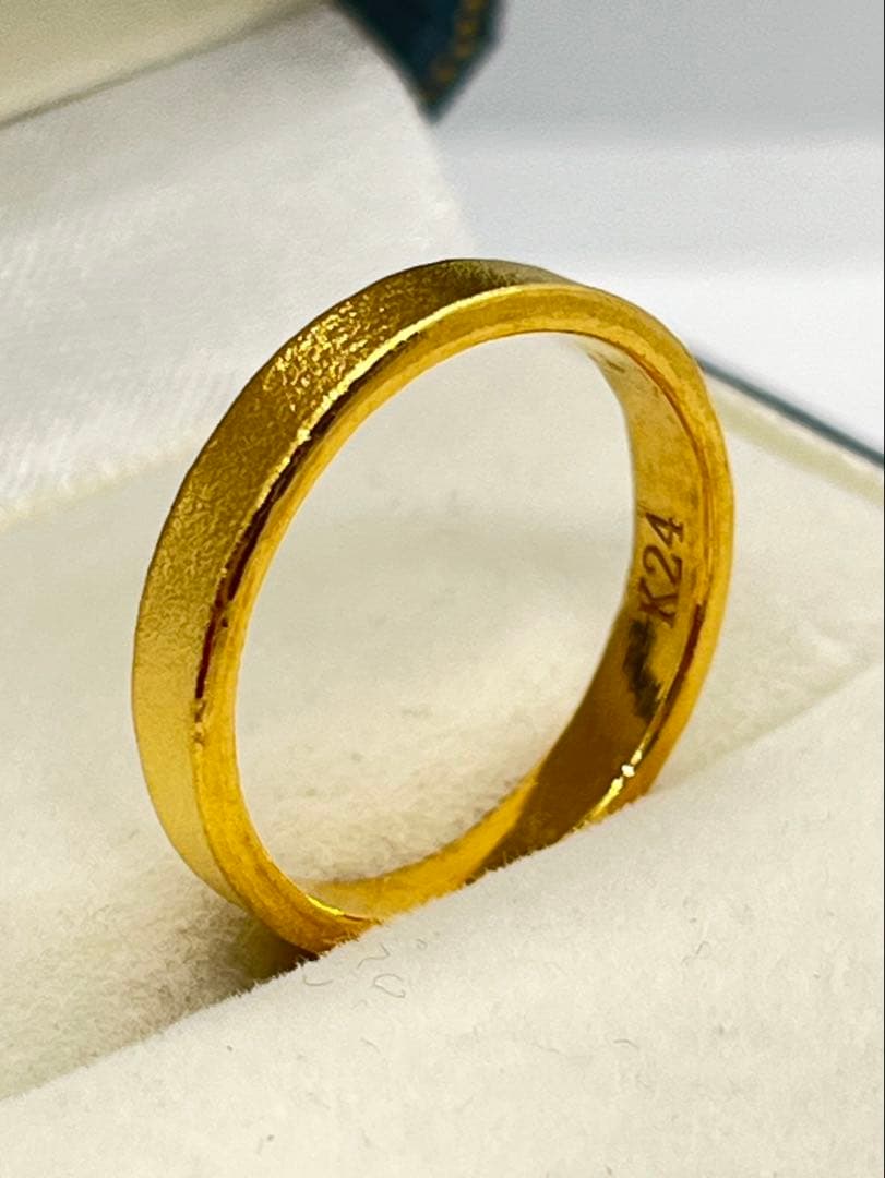 SAMK24 純金オーダーマットリング 4.8g刻印あり ハンドメイド