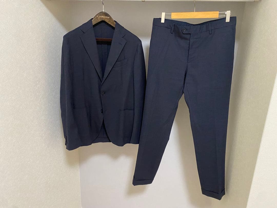 美品 ラルディーニ 現行タグ easy 春夏物 セットアップ スーツ ネイビー