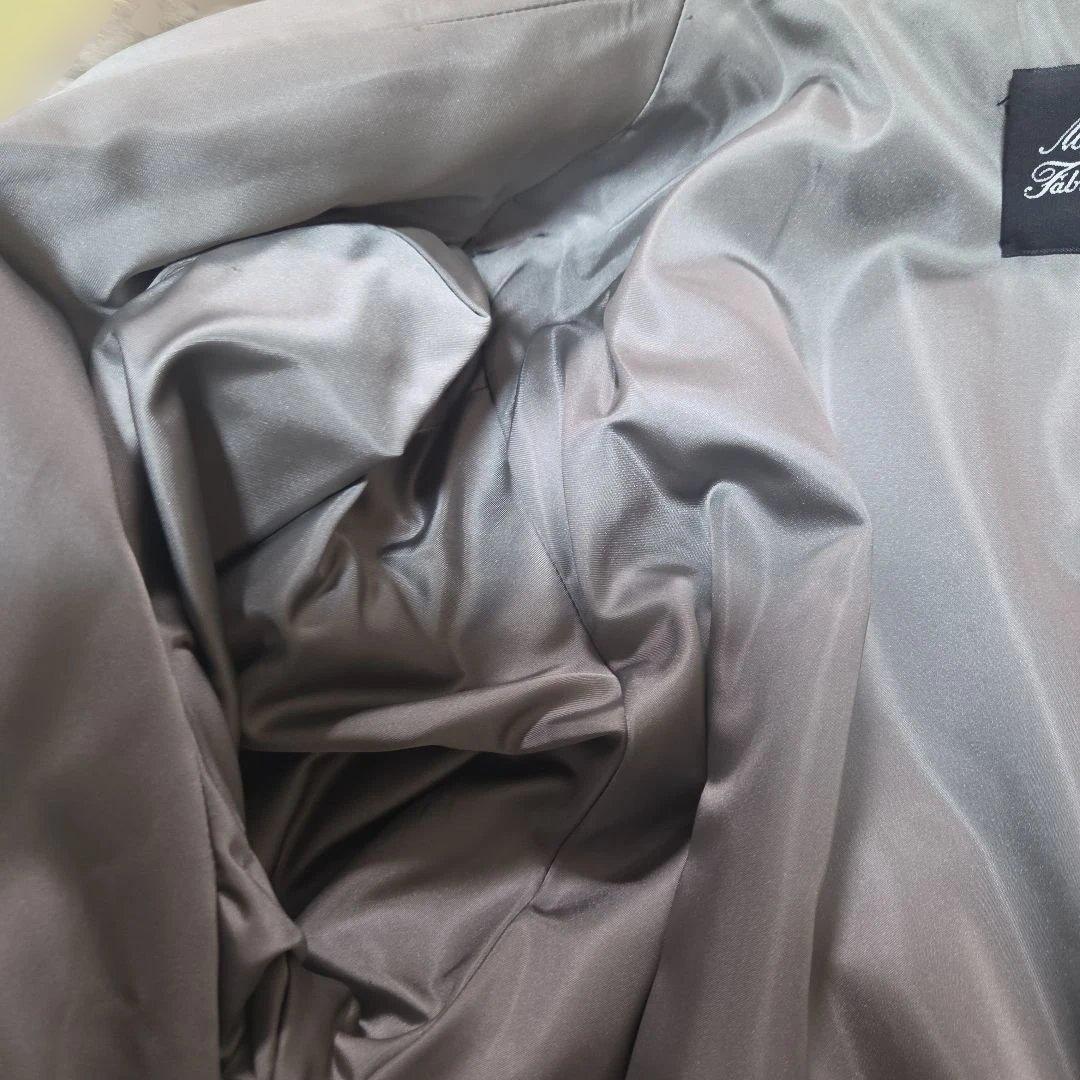 カナダ製 パステルミンク 絞り有 グレージュ系 レディース