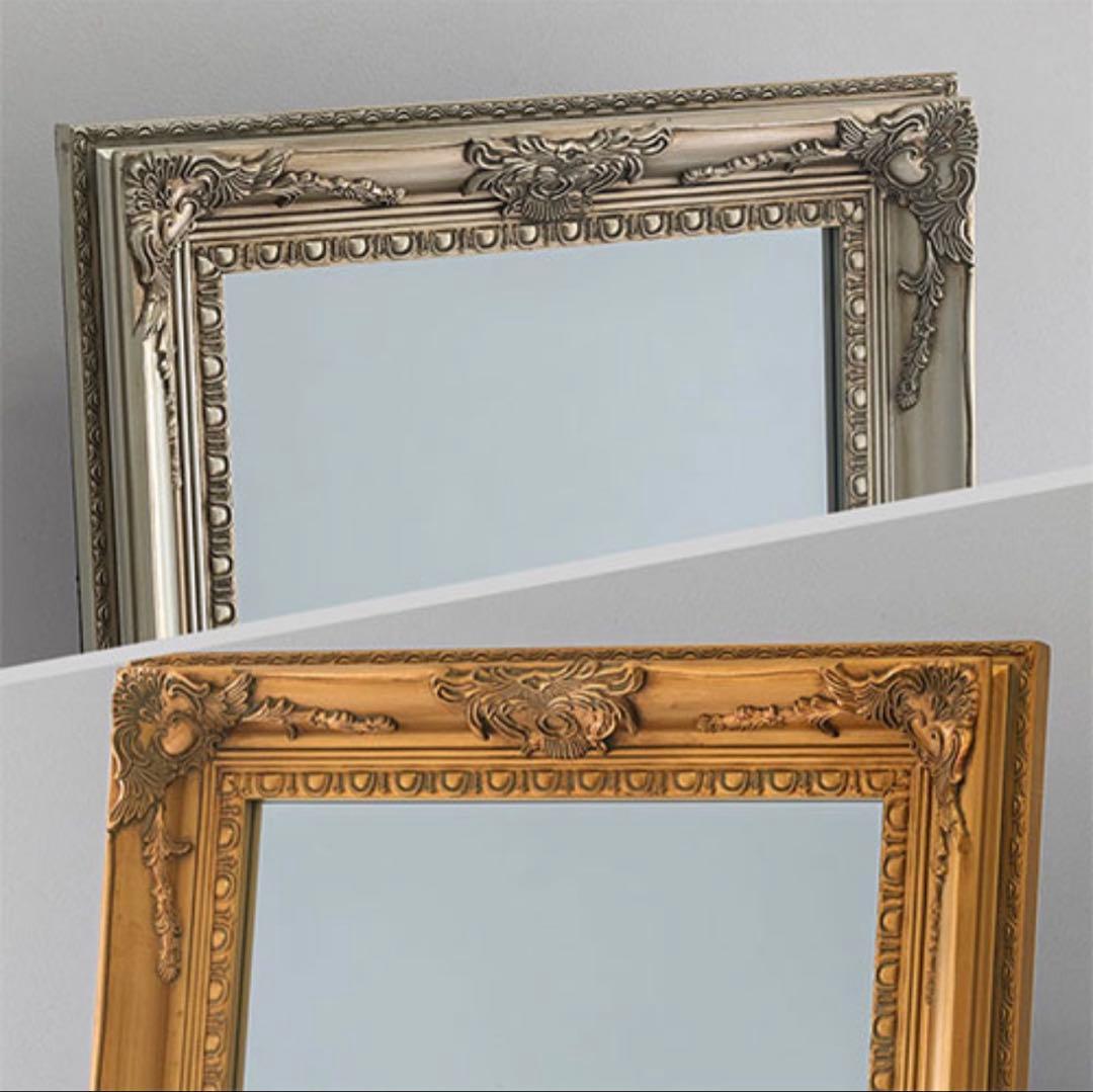 アンティーク風全身鏡 シャンパンゴールド