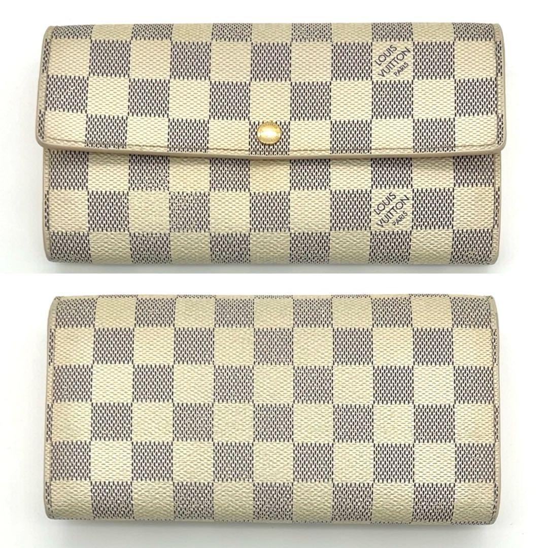 ルイヴィトン ダミエアズール 長財布 ポルトフォイユサラ 男女兼用