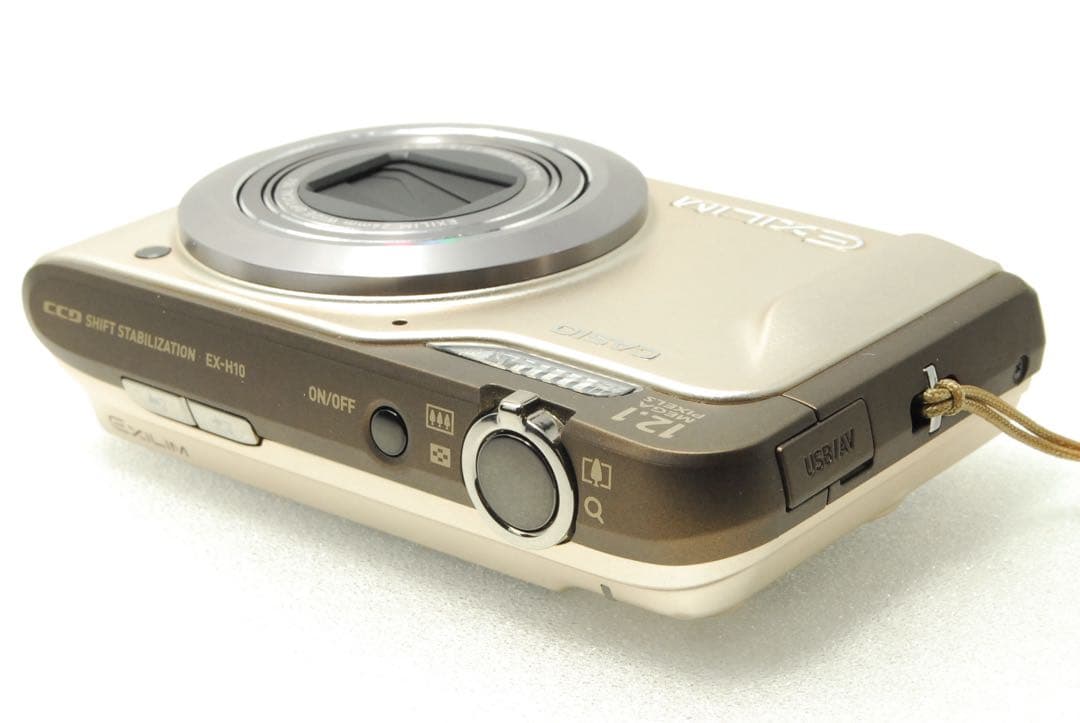CASIO EXILIM EX-H10❤️スマホ転送 動作確認済 ゴールド カメラ