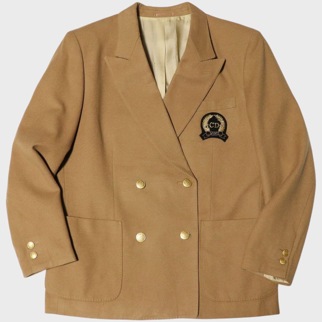 美品★L★Christian Dior★金ボタン ブレザージャケット★ウール