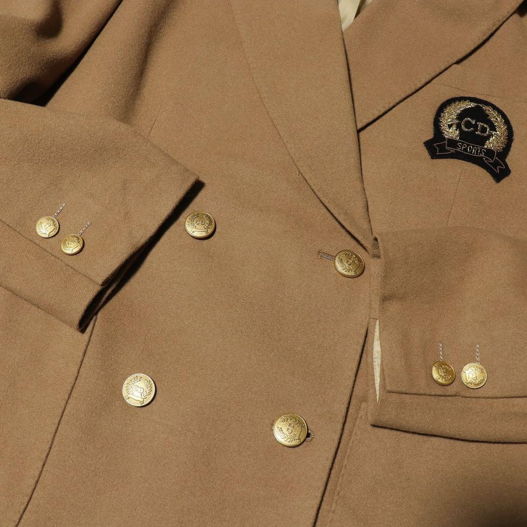 美品★L★Christian Dior★金ボタン ブレザージャケット★ウール