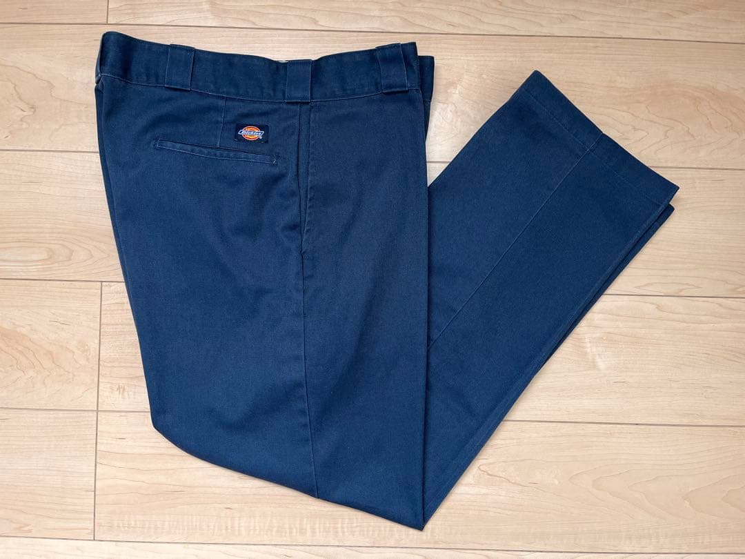 90s USA Dickies 874 W36 Navy ワークパンツ 米国製