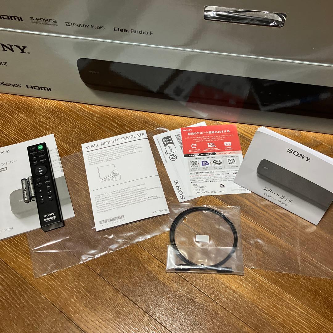 SONY サウンドバー HT-S100F 美品 （2025年製）