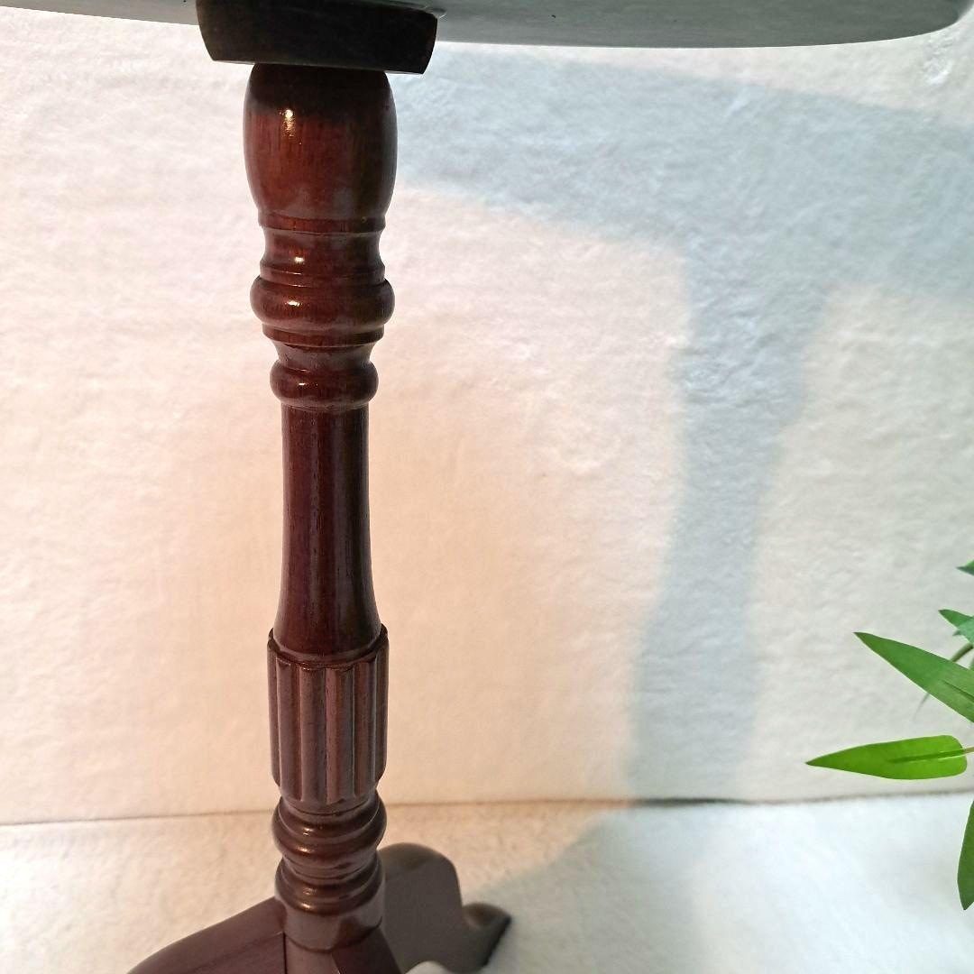 ヴィンテージ 大理石 サイドテーブル クラシック 猫足 アンティーク　グリーン