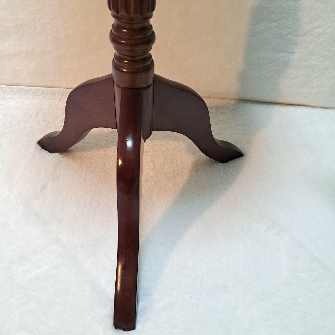 ヴィンテージ 大理石 サイドテーブル クラシック 猫足 アンティーク　グリーン