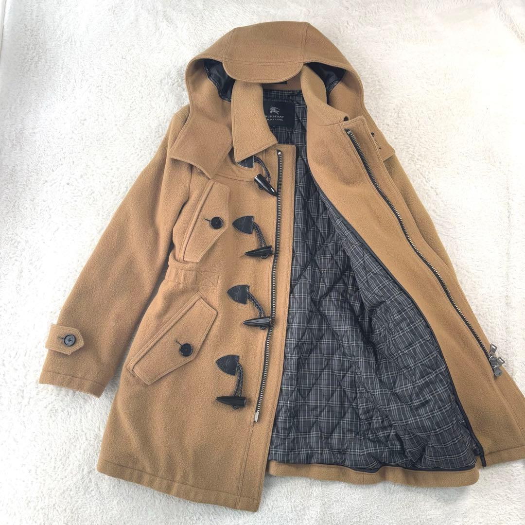ヴィンテージ バーバリーブラックレーベル ダッフルコート フード付き 2way