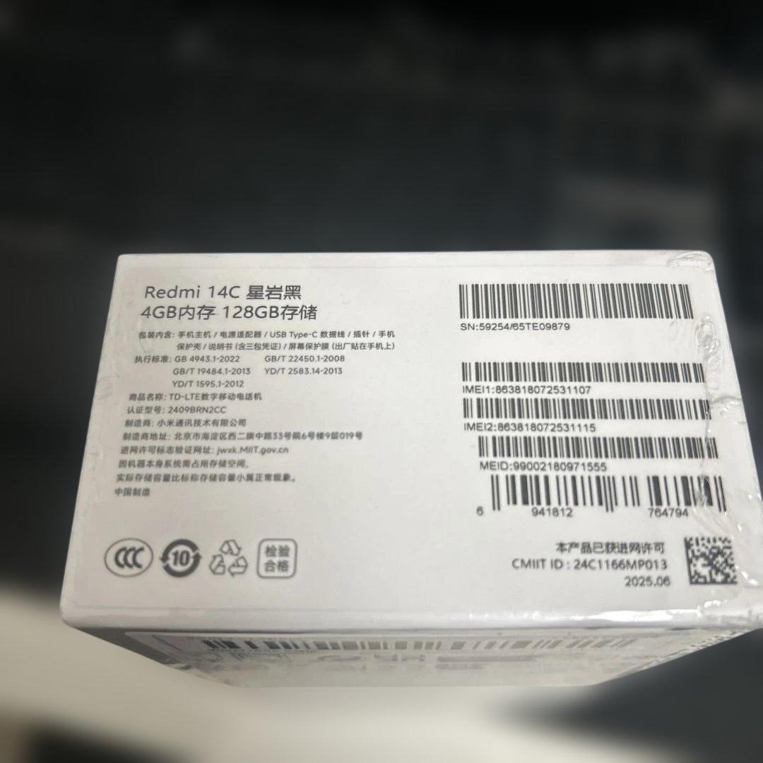 Redmi 14C 4+128GB ブラック