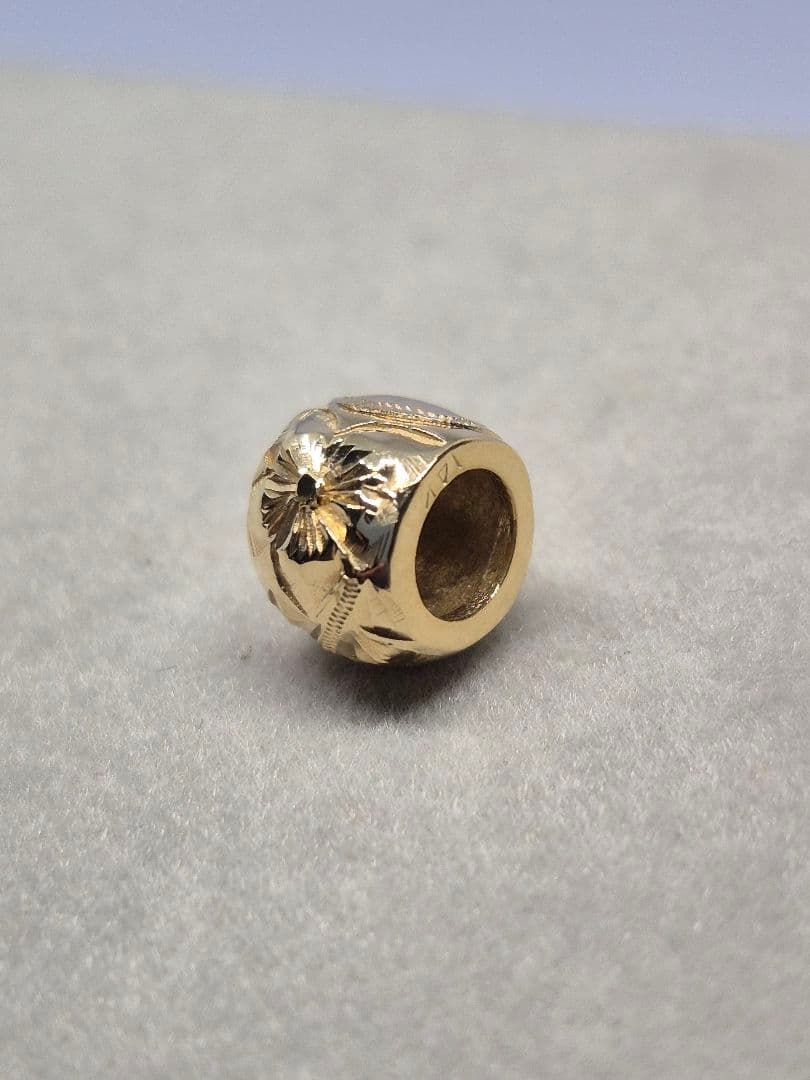 K14 ハワイアンジュエリートップ 円筒型 約2.0g 即日発送 送料無料