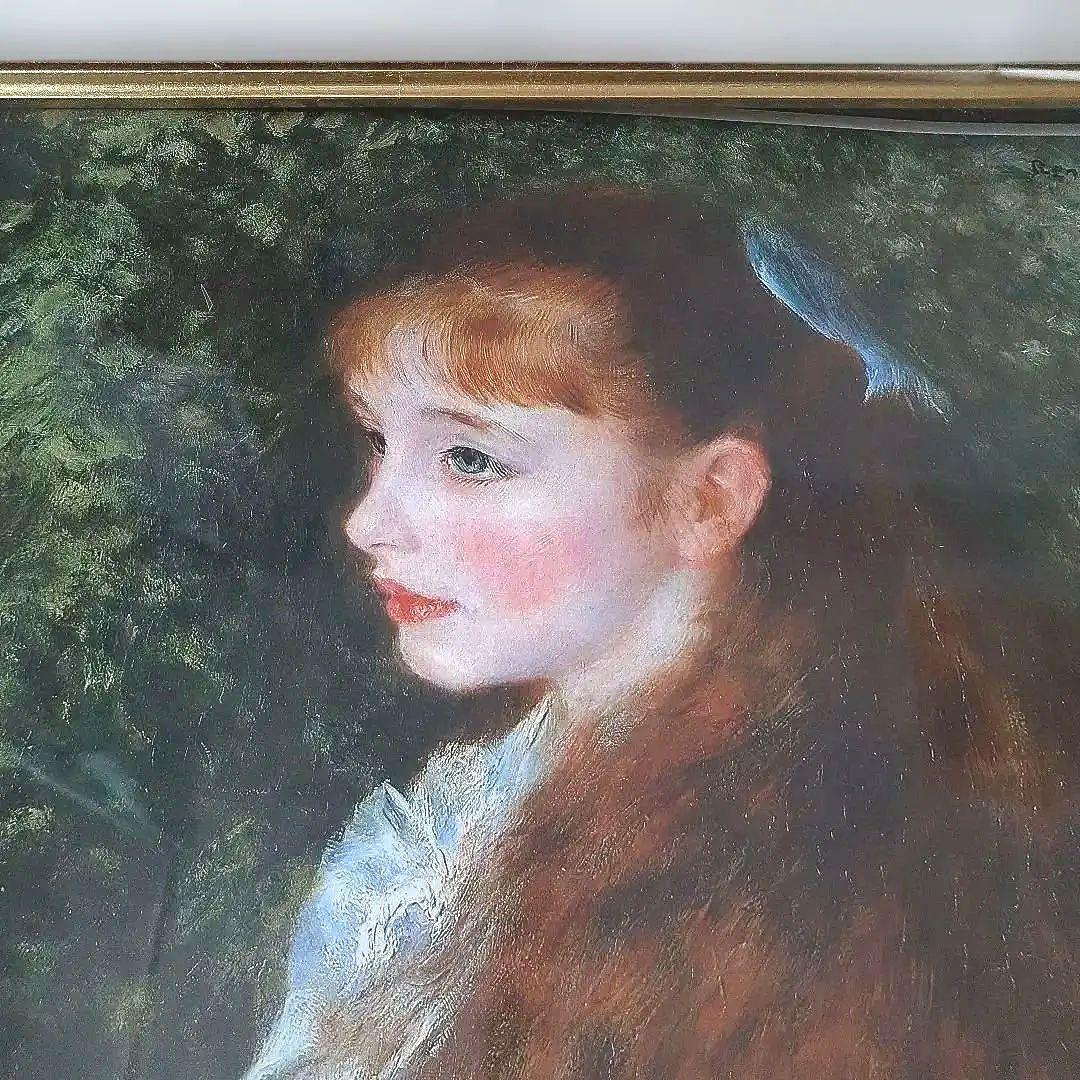 ルノワール絵画　「イレーヌ，カーン，ダンヴェール嬢の肖像」