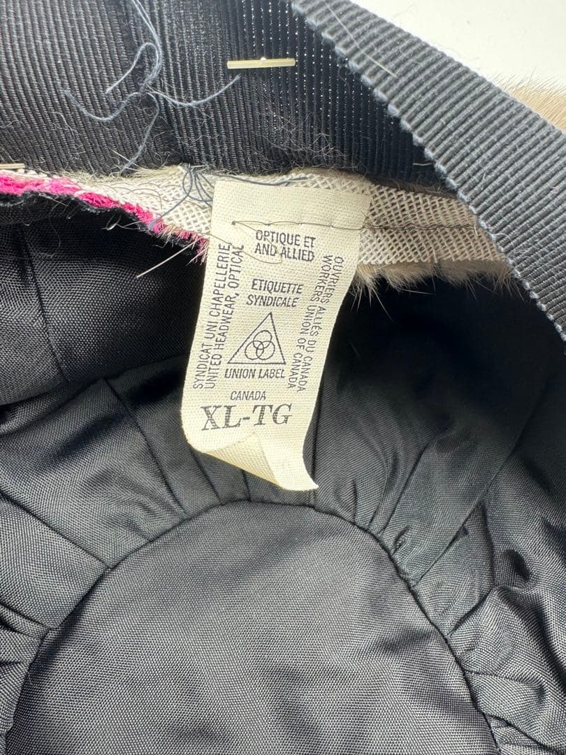 もふもふ　製　ミンク　リアルファー　ベレー帽