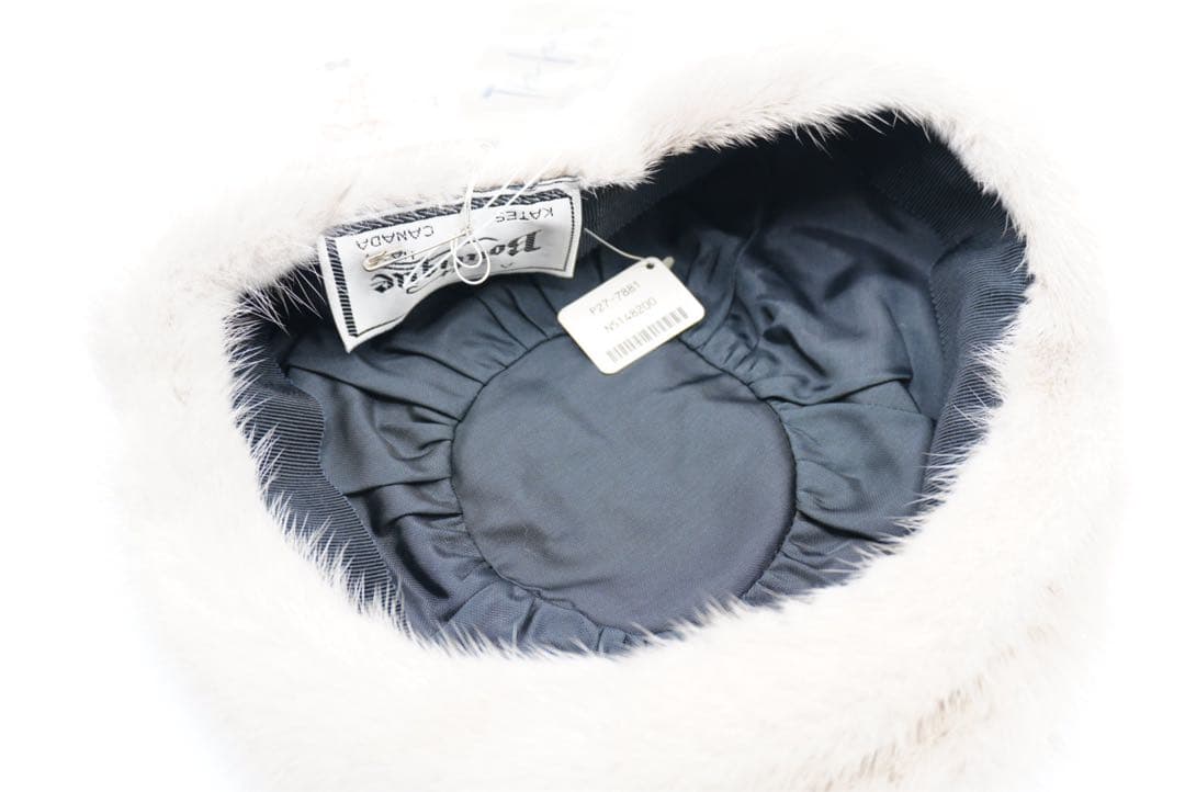 もふもふ　製　ミンク　リアルファー　ベレー帽