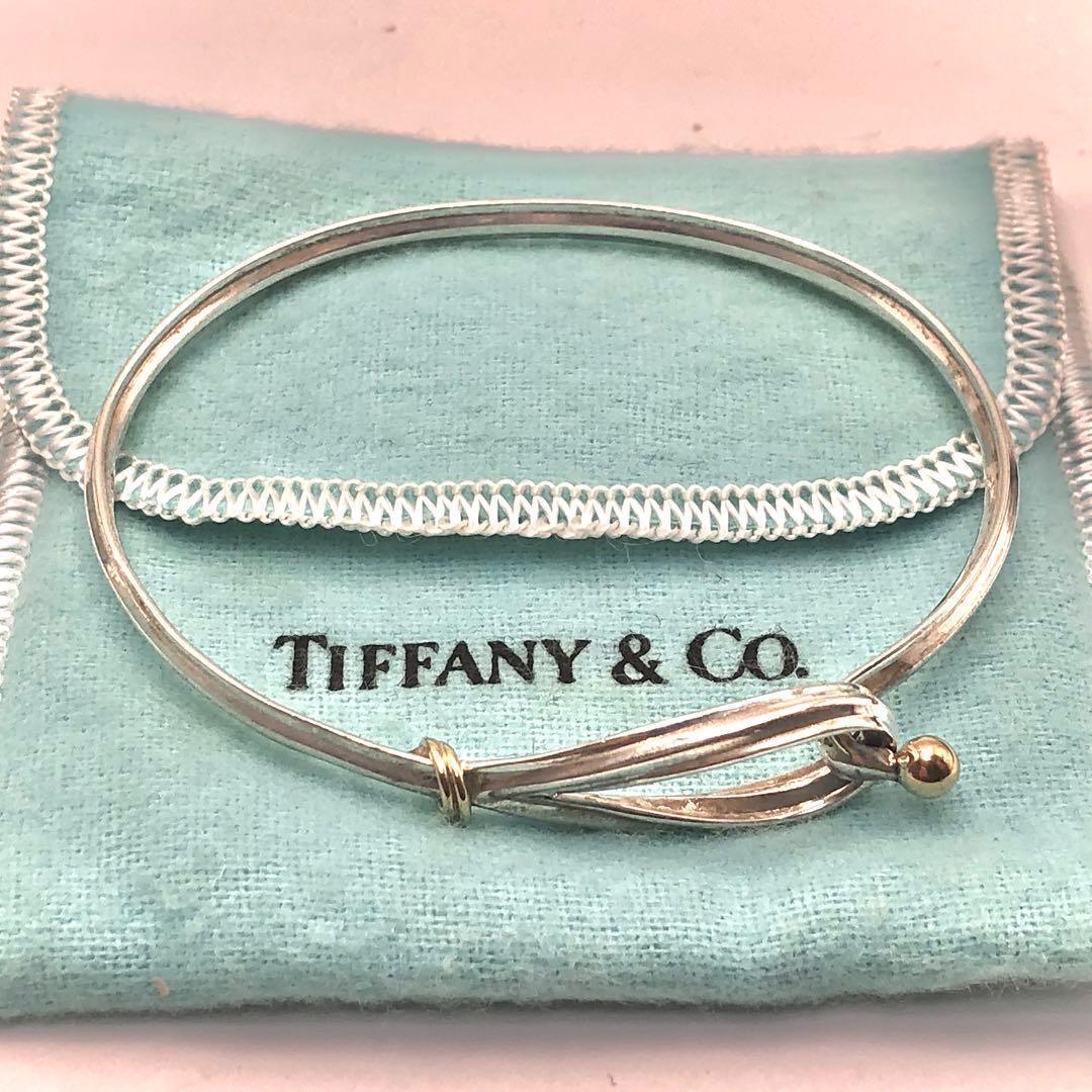 【激レア！】ティファニー フック&アイ ラブノット バングル 925 750