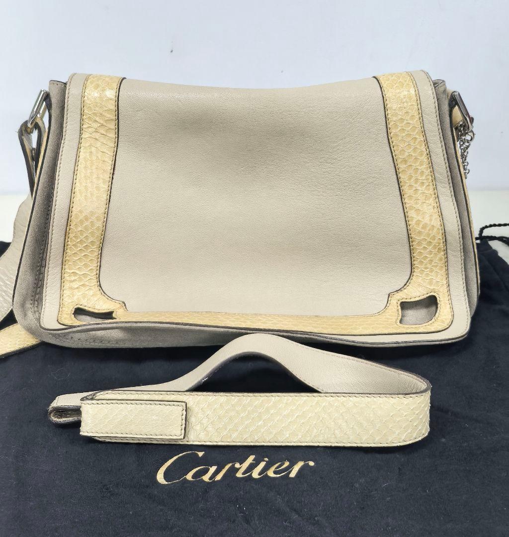 Cartier カルティエ ショルダーバック 2wayバッグ ベージュ