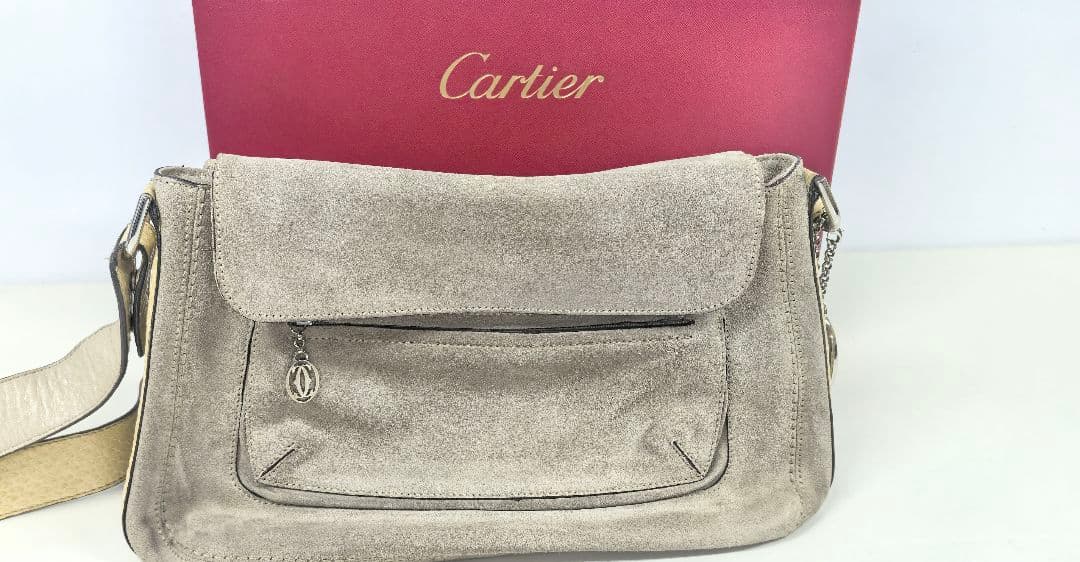 Cartier カルティエ ショルダーバック 2wayバッグ ベージュ