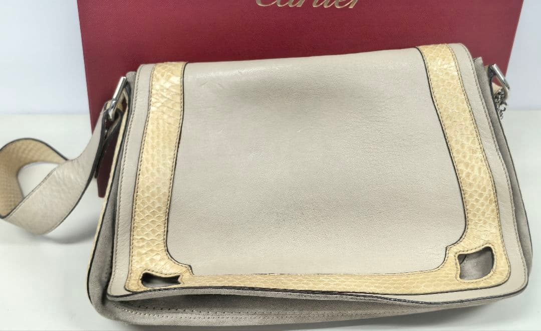 Cartier カルティエ ショルダーバック 2wayバッグ ベージュ