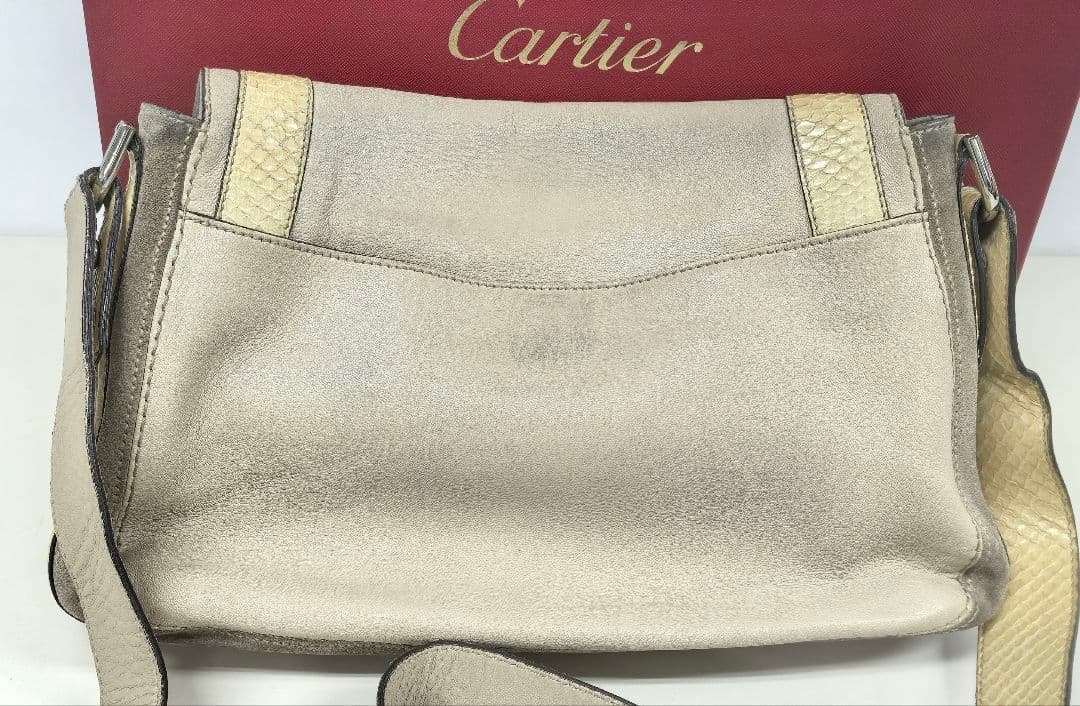 Cartier カルティエ ショルダーバック 2wayバッグ ベージュ
